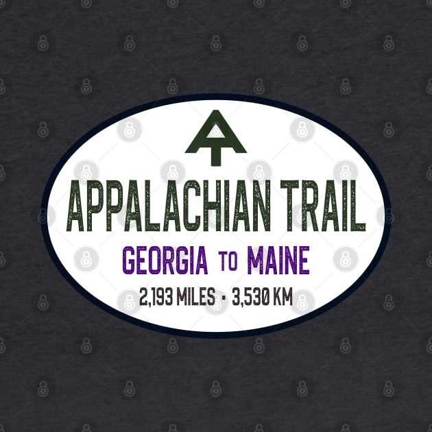 Appalachian Trail - Georgia to Maine - White Oval by TGKelly